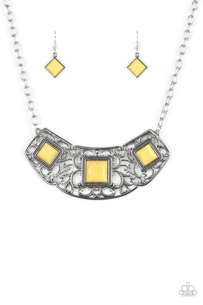 Feeling Inde-PENDANT - Yellow Paparazzi