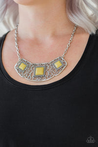 Feeling Inde-PENDANT - Yellow Paparazzi