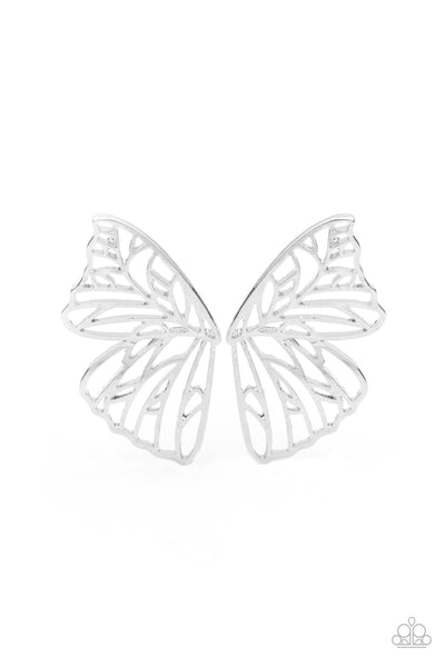 Butterfly Frills - Silver Paparazzi